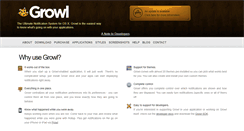 Desktop Screenshot of growl.info